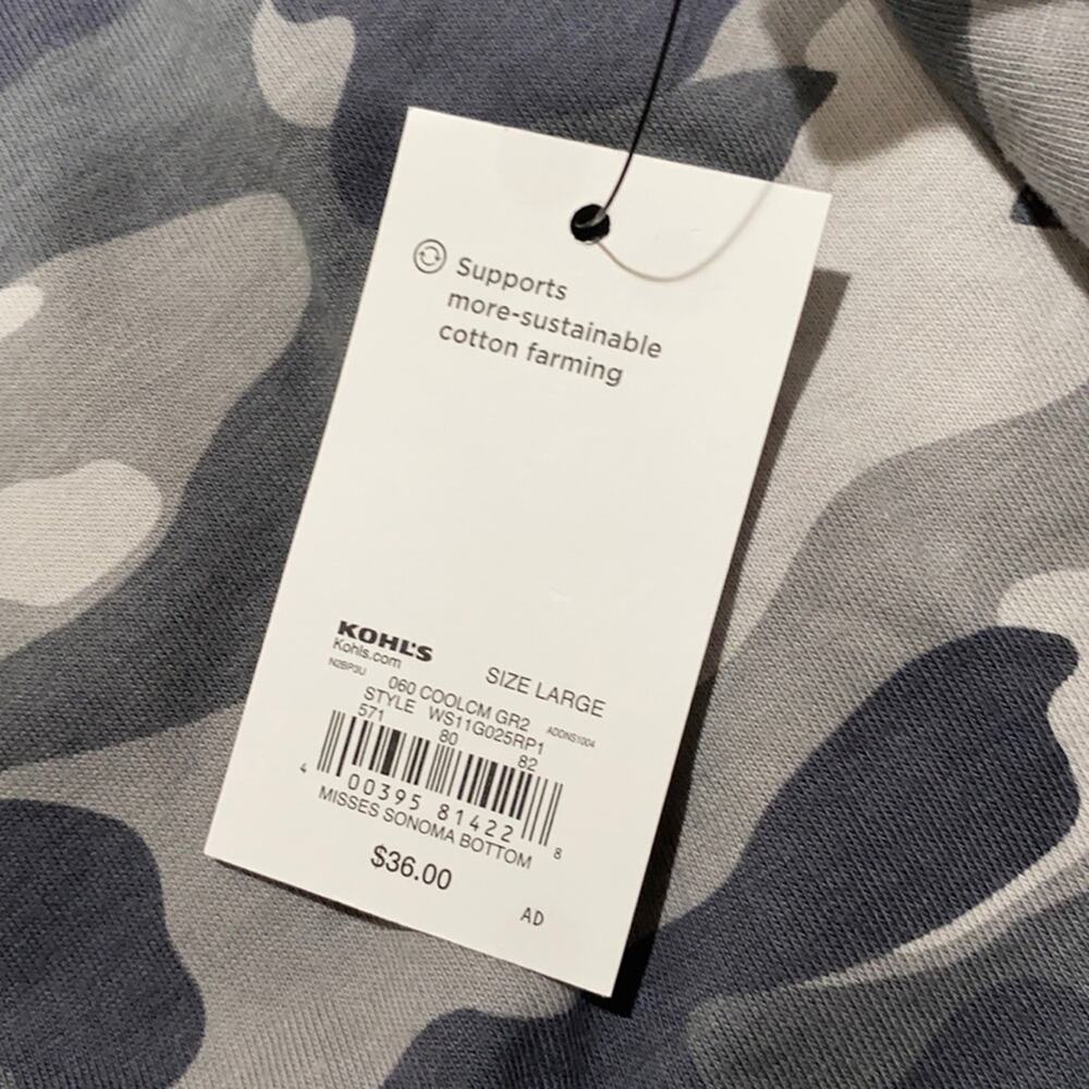 sonoma Gray Camo Goods For Life T-shirt dress. - Picture 6 of 10